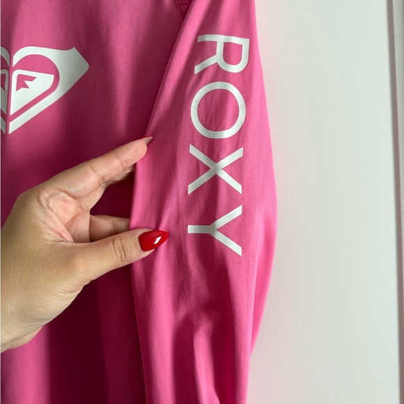 Roxy Vibrant Pink Rash Guard - Picture 2 of 5
